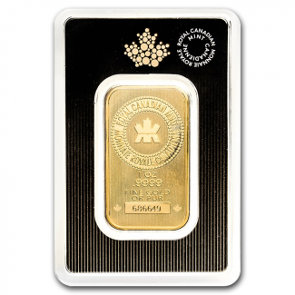 Lingotes de Oro Royal Canadian Mint