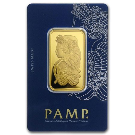Pamp Suisse Lingote 1 onza Oro Puro .9999 con Certificado.
