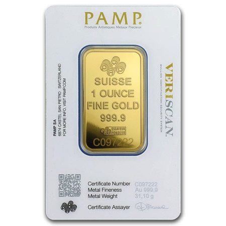 Pamp Suisse Lingote 1 onza Oro Puro .9999 con Certificado. - Image 4