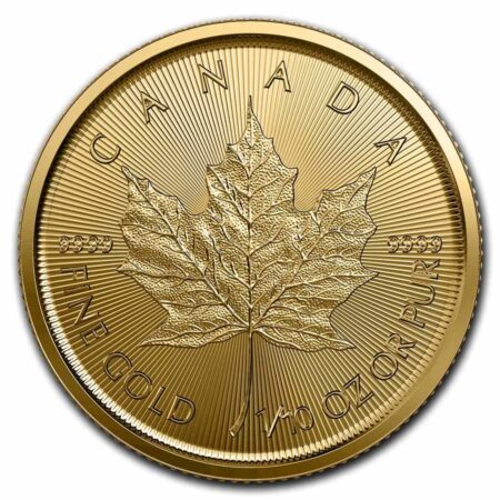 2023 Maple Leaf 1/10 onza oro puro .9999 24 kilates.