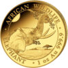 2023 1 oz. oro puro .9999 Elefante Somalí Africano