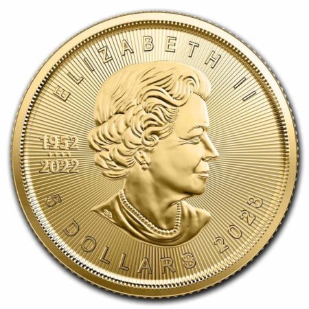 2023 Maple Leaf 1/10 onza oro puro .9999 24 kilates. - Image 2