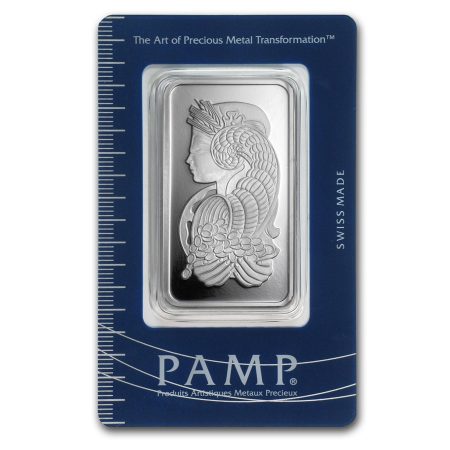Pamp Suisse Lingote 50 gramos Plata Pura .999 con Certificado.