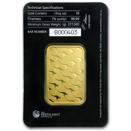 Australia, Lingote 10 onzas Oro Puro .9999 Perth Mint. - Image 2