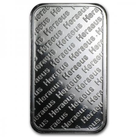 HERAEUS LINGOTE 1 ONZA PLATA PURA - Image 2