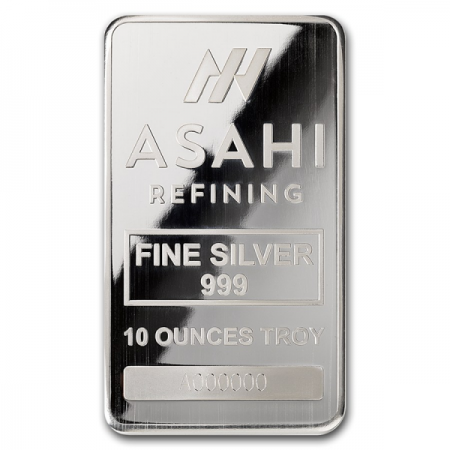 LINGOTE DE 10 ONZAS PLATA PURA .999