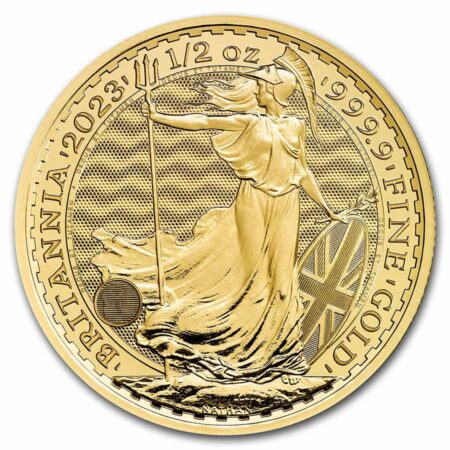 2023 Gran Bretaña “Britannia” 1/2 oz. Oro Puro .9999