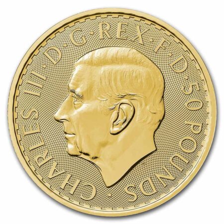 2023 Gran Bretaña “Britannia” 1/2 oz. Oro Puro .9999 - Image 2