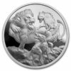 Nieu 2022 Depredadores: León vs Hienas 1 oz. plata pura .999