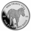 República de Chad 2022 Cebra Mandala 1 oz. plata pura .999