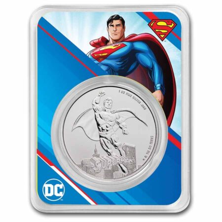 Samoa 2023 Superman DC Comics 1 oz. plata pura .999